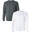 (1) White + (1) Dark Heather