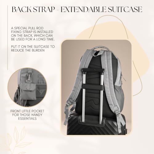 Image of Laptop Backpack for Men & Women 15.6 Inch, Water Resistant Travel Backpack with Multiple Compartments, College School Office Bag for Work, Business & Daily Use