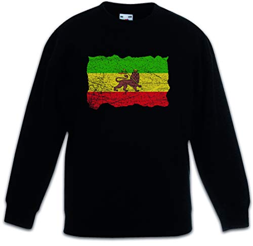 Sweat Ethiopia Rastafari Flag pour enfants idée cadeau originale pullover