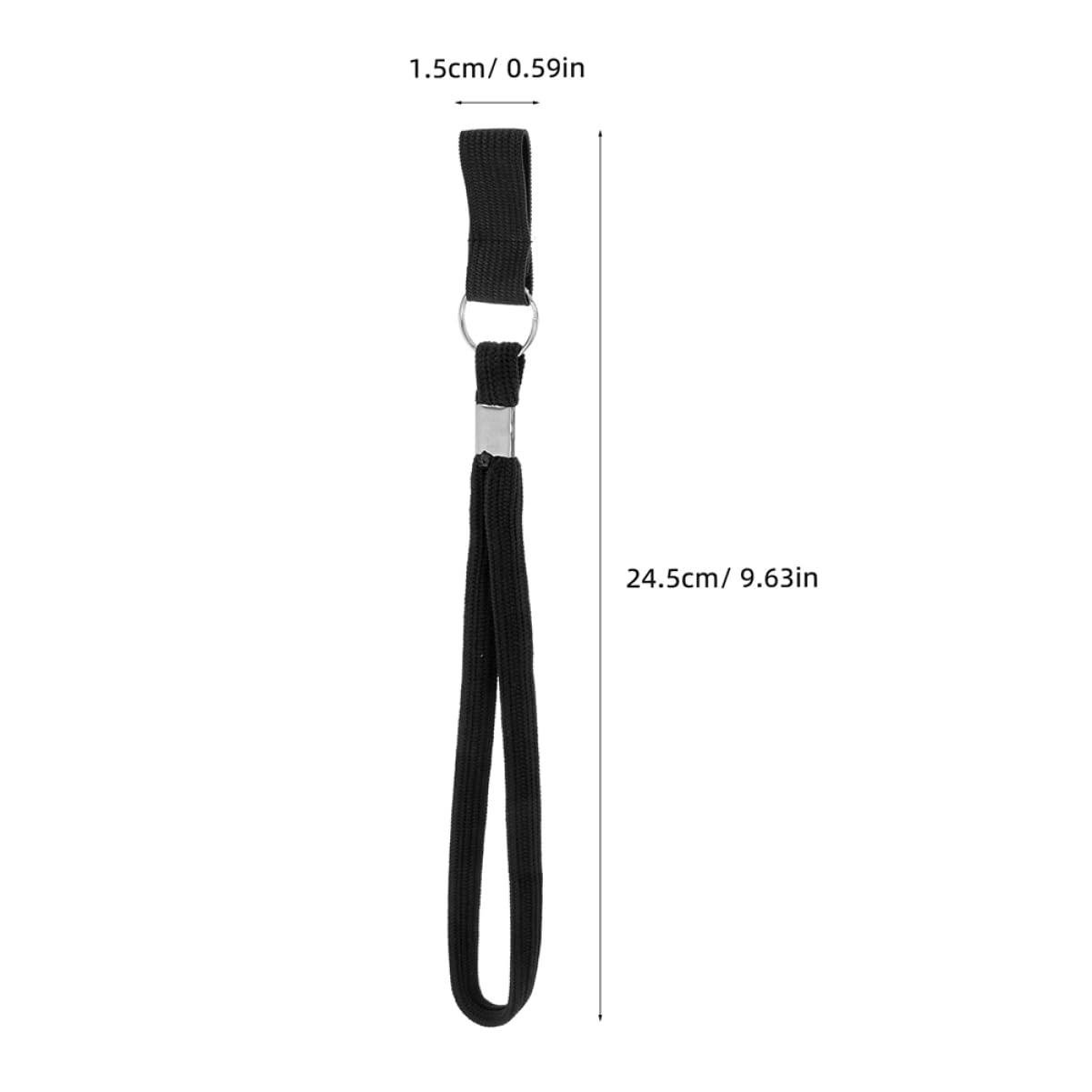 BEBEMOKO Practical Cane Wrist Straps 5pcs Anti-Lost Lanyards Walking Stick Holder Sturdy Nylon Black