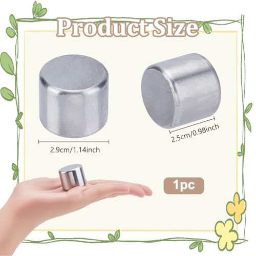UNICRAFTALE Säulenstahl Ambossblock Flache Amboss Werkbank Juwelierwerkzeug Metall Ambossblock Schmuckprägblock Für Schmuckherstellung Reparatur Prägen DIY Werkzeuge 2.9x2.5cm