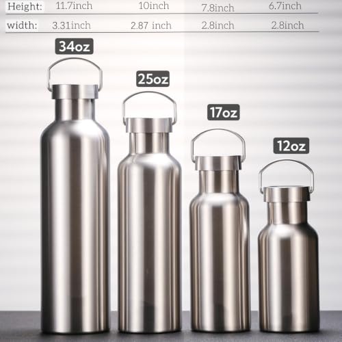 CDJ Termo Botella de Agua de Acero Inoxidable 34oz Boca Ancha Aislada al Vacío miniatura 3