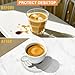 BUEDM 12 Pcs Boho Drink Coasters,Minimalist Cotton Handmade Woven Absorbent Drink Coasters,Heat Resistant Cotton Coasters for Coffee Table, Kitchen, Home Decoration