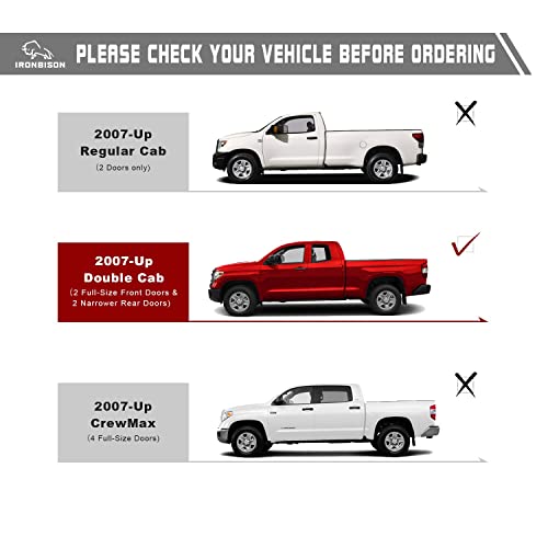 Estribos IRONBISON para Toyota Tundra Double Cab 2007-2021 2 Pzas miniatura 3