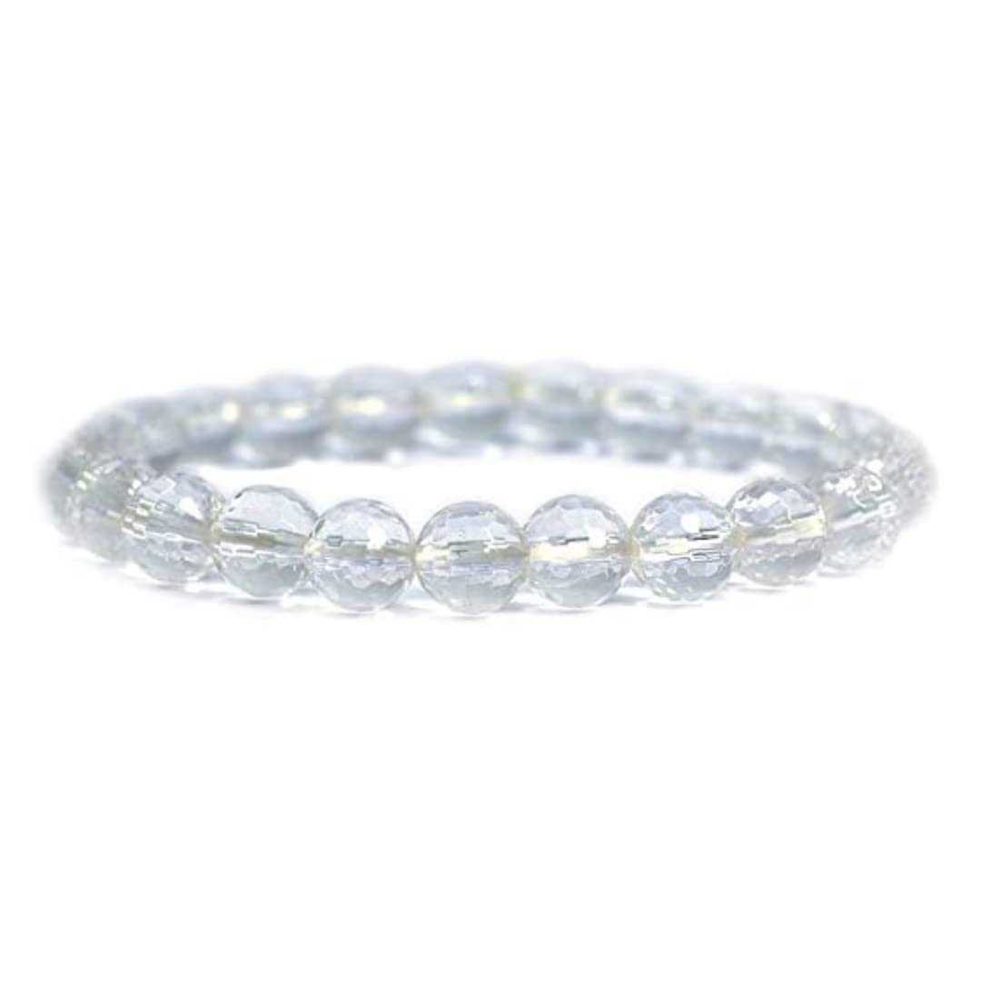 See full amazon price history chart for AESTHETIC CREATIONS Unisex Adults Faceted Quartz Round Beads Stretch Bracelet (Clear, 8mm, 7 Inch) AESTHETIC CREATIONS Unisex Adults Faceted Quartz Round Beads Stretch Bracelet (Clear, 8mm, 7 Inch) (B09HMKHG2F) Amazon Price History, Amazon Price Tracker