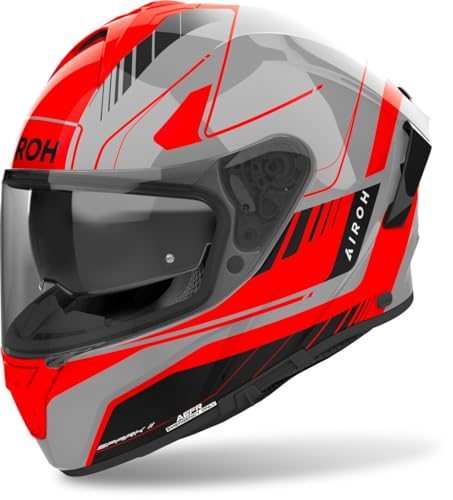 Airoh Spark 2 Chrono Casco, grigio/rosso, M (57/58)