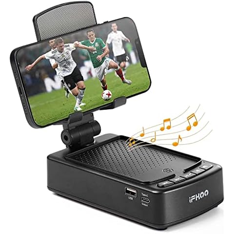 Gifts for Men Women, Phone Stand with Bluetooth Speaker BT5.3, Gifts for Him Dad Who have everything, Phone Holder with Wireless Speaker for iPhone/Android/Tablet, Tech Gadgets,Birthday Gifts for Men Cover