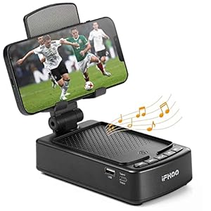 Gifts for Men Women Phone Stand with Bluetooth Speaker BT53 Gifts for Him Dad Who have everything Phone Holder with Wireless Speaker for iPhoneAndroidTablet Tech GadgetsBirthday Gifts for Men