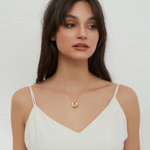 Pendant Necklace for Women Statement Gold Silver Necklace Trendy Jewelry for Women2