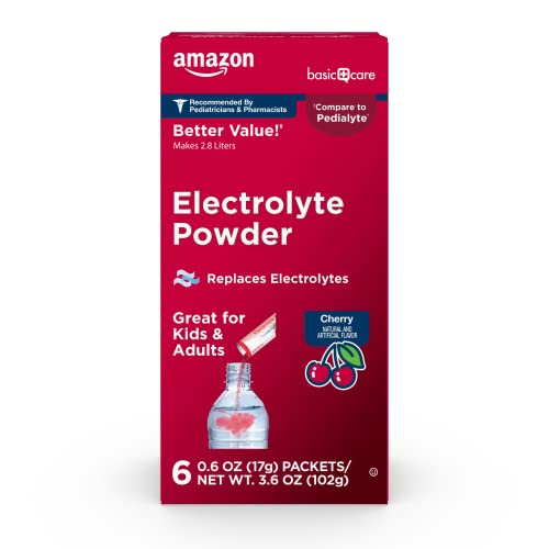 Amazon Basic Care Electrolyte Powder Packets For Kids & Adults cover