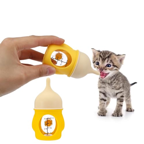 Puppy Bottles for Nursing Silicone Kitten Bottles Reusable Pet Feeder Bottle Anti-Choking Puppy Cat Milk Feeding Bottle for Feeding Puppies Newborn Kittens Small Animals