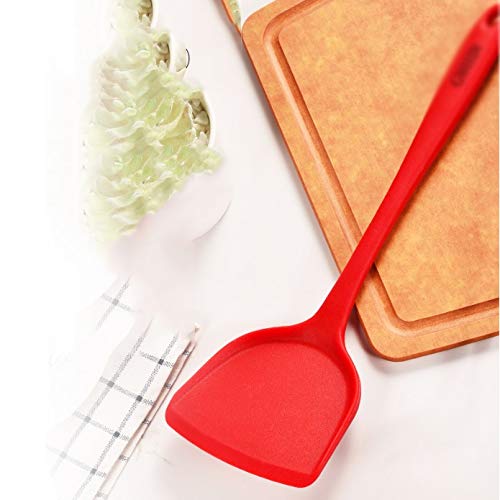 Espátula de Silicona Resistente a Altas temperaturas, espátula de Cocina Especial para sartenes antiadherentes, Juego de Utensilios de Cocina antiescaldado para el hogar y el bebé