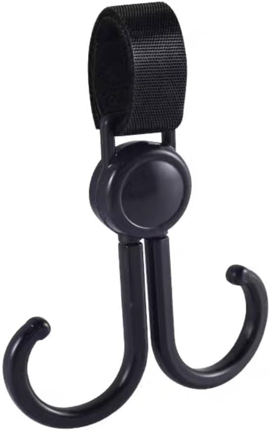 Multipurpose Walker Hook Hanging Clip, Stroller & Wheelchair Bag Hanger, Diaper Bag Holder for Rollator, Crutches, Shopping Cart, Bike, Car Back Seat, Pushchair-image-18