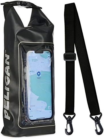 Pelican Marine IP68 Waterproof Dry Bag 2L with Phone Pouch/Case - Black