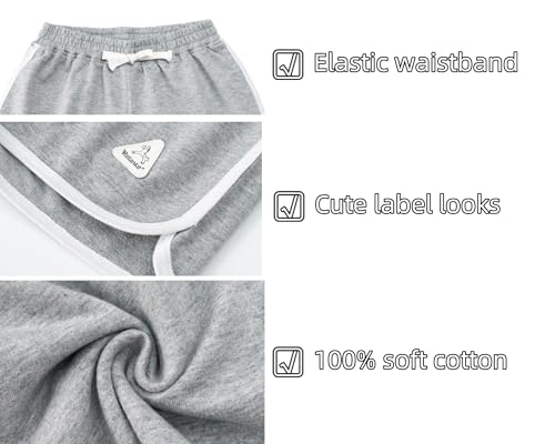 Rolanko Girls' Active Dolphin Shorts for Girls 3 Packs Kids Bike Running Summer Beach Athletic Sports 4-14 Years2