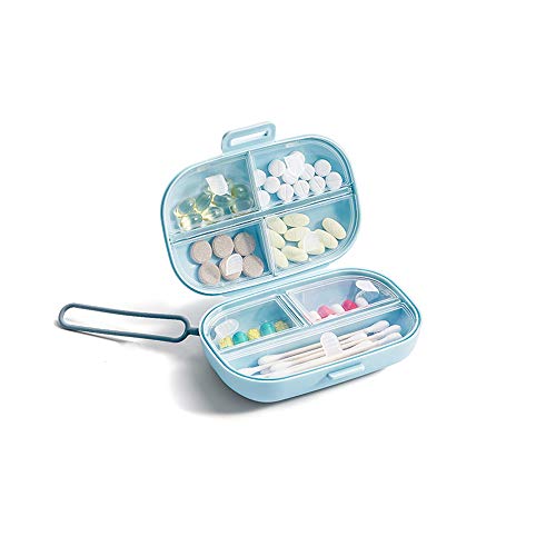 Pillendose,Tablettenbox,Medikamentenbox,7 Kassetten,Feuchtigkeitsbeständiger,Medikamentendosierer,Tablettenbox Pillendose Klein Für Unterwegs,Passen