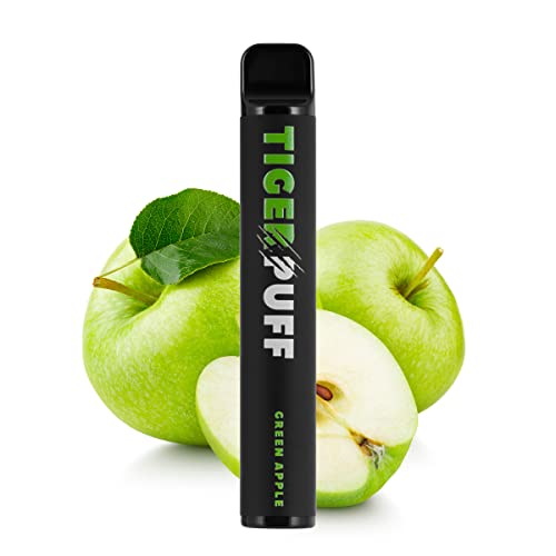 Tiger Puff Green Apple - cigarro electrónico desechable sin tabaco ni nicotina Cover
