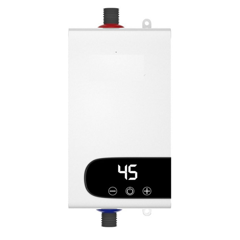 Calentador de agua eléctrico de 4500 W - Calentamiento rápido instantáneo, pequeño calentador de agua eléctrico, temperatura constante, enchufe de la UE, fácil instalación, fácil de usar