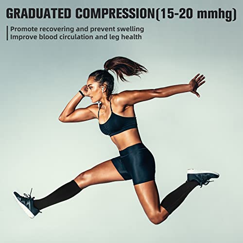 Image of Ktinnead 2 Pairs Zipper Compression Socks for Women Men