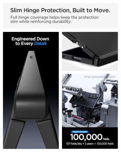 Image of Spigen Tough Armor Pro MagFit Case for Samsung Galaxy Z Fold 8 Ultra, Black | Magsafe, Hinge Protection, Slim Fit, Wireless Charging, Thermoplastic Polyurethane, Poly Carbonate, Matte