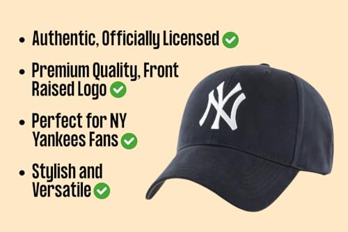 Gorra deportiva para niños New York ajustable azul miniatura 5