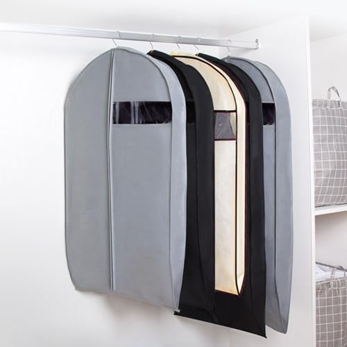 Durable Home Garment Bag, Garment Bags for Hanging Clothes, Suit Bags with Clear Window, for Closet Storage(Green,47.2in/120cm)3