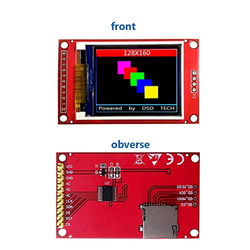 Image of DSD TECH 1.8 Inch TFT LCD Display Module with SPI Interface for Arduino and MCU