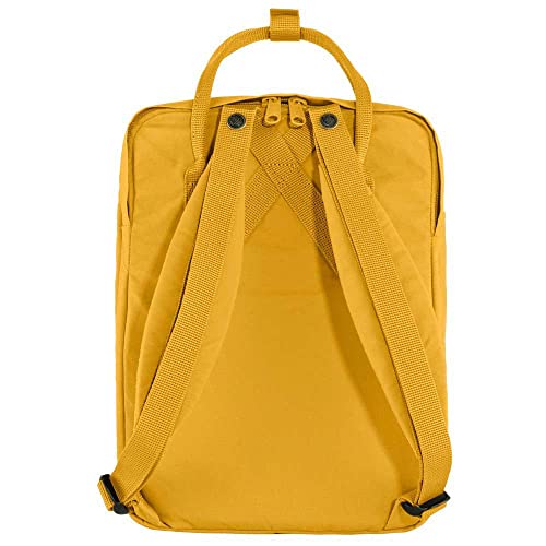 Image of Fjallraven Kanken Laptop 15 Backpack - Padded Laptop Sleeve, Durable Vinylon Fabric - School, Travel, Ochre