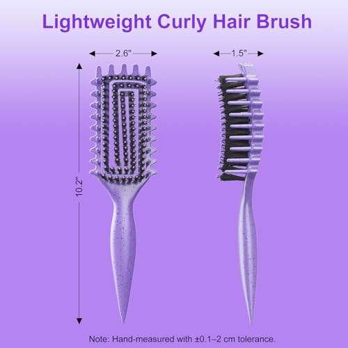 Curly Hair Brush(Purple)