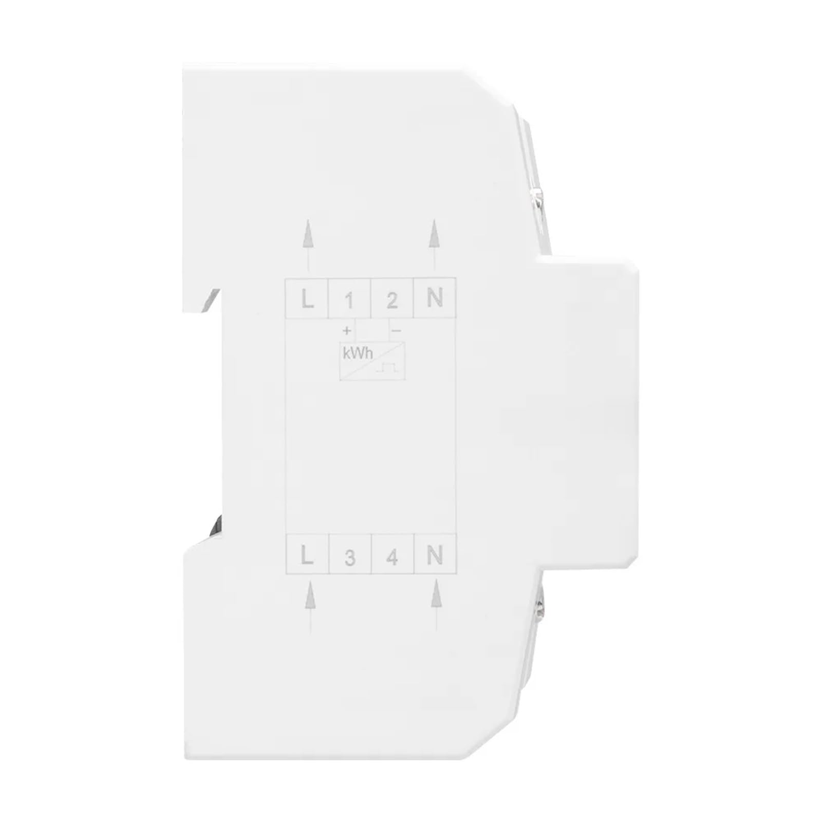 Jednofazowy elektroniczny licznik energii, AC 220 V, 100 A, 50 Hz, licznik kWh, zużycie prądu, szyna DIN, analogowy watomierz