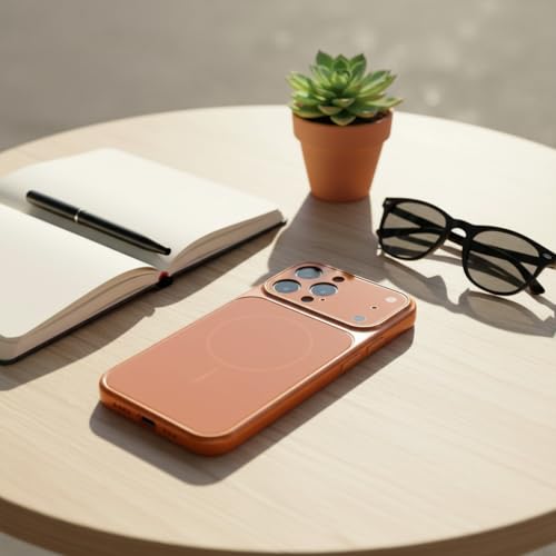 Image of Back Cover Converter Case for iPhone 14 Pro Max Converter Kit to Transform for 17 Pro & 17 Pro Max (Orange, iPhone 14 Pro Max)