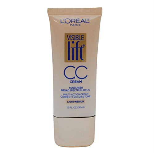 L'Oreal Paris Visible Lift CC Cream, Light/Medium 1 oz (Pack of 3)