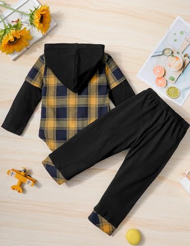 Image of Newborn Baby Boy Clothes Hipster Bowtie Strap Long Sleeve Bodysuit +Moustache Pants+Hat 3Pcs Outfits Set Newborn
