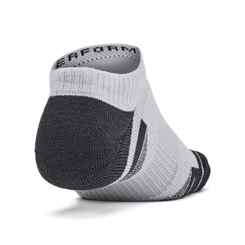 Under Armour Lot de 6 paires de chaussettes Perf Tech pour homme, gris, Gris, Large