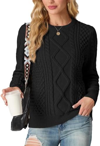 GRECERELLE Women's 2026 Fall & Winter Fashion Sweater Crewneck Lo...