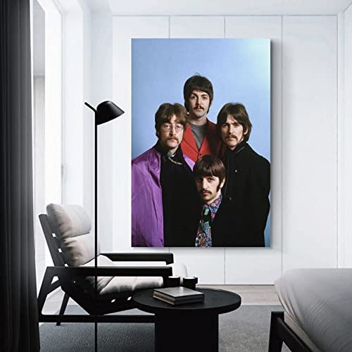 LORGL Poster d’art classique The Beatles – Peinture murale décorative sur toile – Décoration moderne pour chambre à coucher – 30 x 45 cm - Les Beatles, Paul McCartney, John Lennon, RIngo Starr, George Harrison LORGL Poster d'art classique The Beatles - Peinture murale décorative sur toile - Décoration moderne pour chambre à coucher - 30 x 45 cm – Image 4