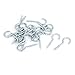 Aexit Garden Vine Quality Parts Wire 3mm Dia Thread Zinc Plated Screw Eye Hook Eyelet Bolt 20pcs Model:50as88qo506