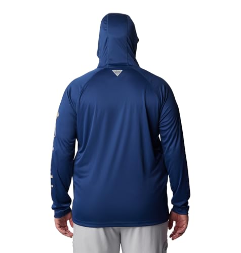Columbia Terminal Tackle™ Hoodie Carbon/Ancient Fossil Logo XL, Blau – Ansicht 6