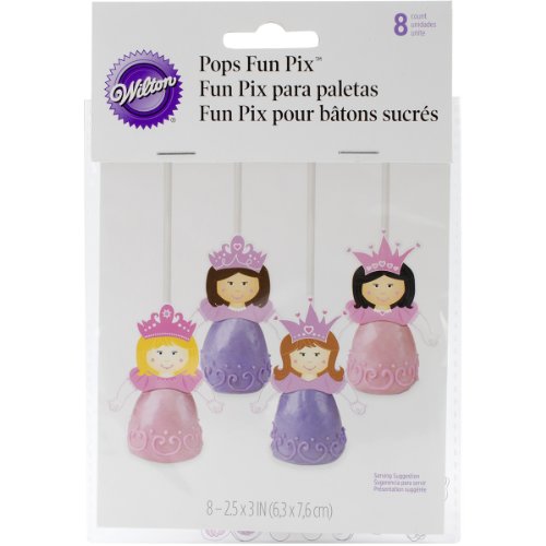 Wilton POPS Princess Pixs, 8-Count