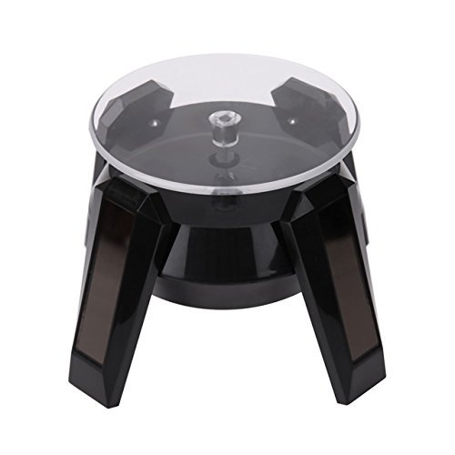 3NH® 360 Degree Solar Powered Jewlery Display Stand-Black-image-47