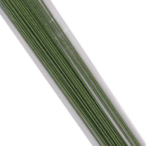 18 Gauge Green Paper Covered Floral Wire - 14 inches Long - 5 Pack of 125 Wires image 4