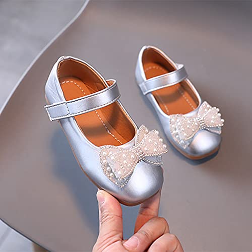 Girls Dress Shoes Princess Shoes for Toddler Little Girl Mary Jane Low Heels Glitter Flower Party Wedding Footwear3