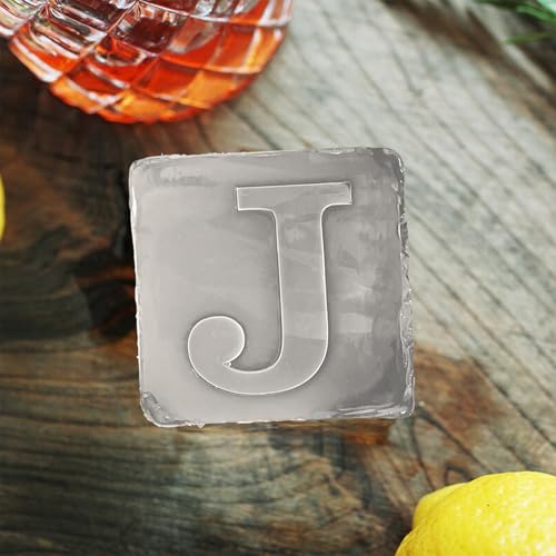 Molde de hielo con monograma letra J de silicona 5 cm miniatura 2