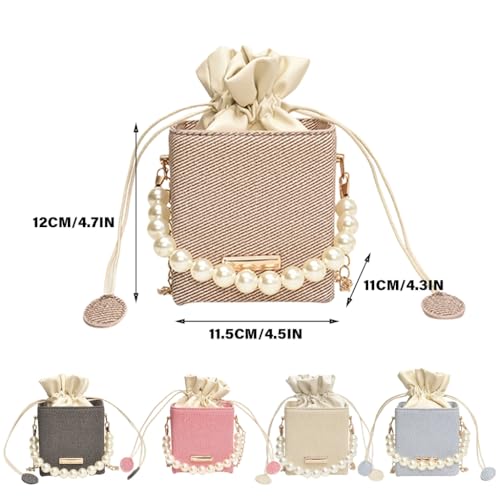 Fashionable PU Bucket Bag for Women Versatile Handbag with Detachable Strap3