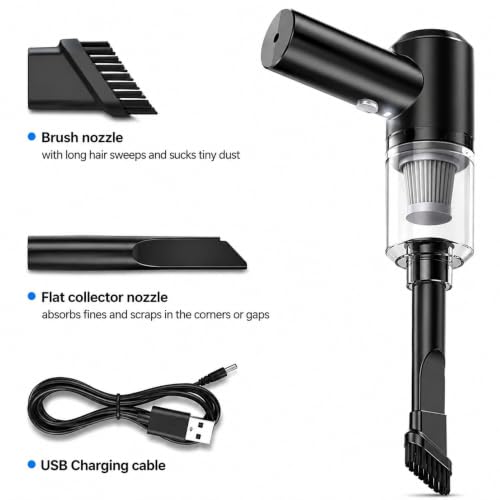 Image of 8 PCS Car Cleaning Kit with 120W Portable Vacuum Cleaner, Multicolour