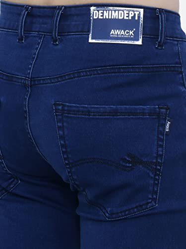 Image of Strechable Denim Regular Fit Mid Waist Light Weight Soft Feel Stretchable Denim Jeans Pant for Men