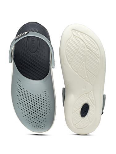 Image of URJO Italia Meta Men's & Boys' Casual Clogs /Sandals | Soft Sole, Waterproof & Lightweight | Comfortable, Extra Soft & Stylish with Adjustable Back Strap | Indoor & Outdoor Everyday Wear (URJO by Neoz)