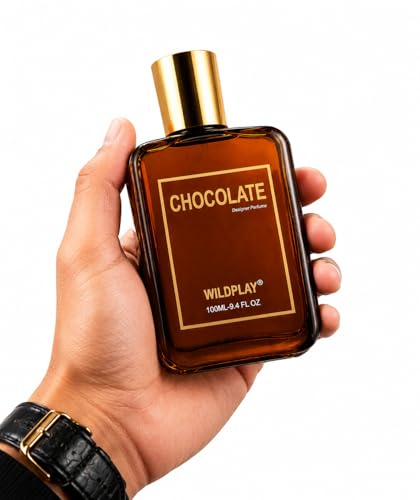 Image of Wildplay Chocolate Apparel Perfume for Men & Women - Sweet, Warm & Inviting Unisex Fragrance with Rich Cocoa Notes, Long-Lasting Scent, Perfect for Everyday & Gifting (100ml)