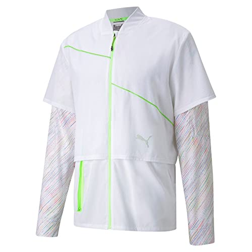 Puma Mens Run Woven Ultra Jacket, White, Medium Us #TOP2