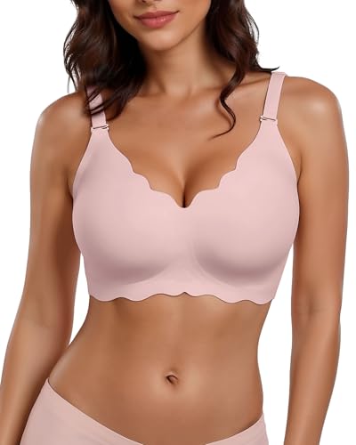 HORISUN Womens Wireless Bras Comfortable Push Up...